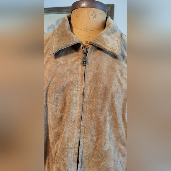Men's Structure Tan Suede Jacket Size M - Picture 9 of 14